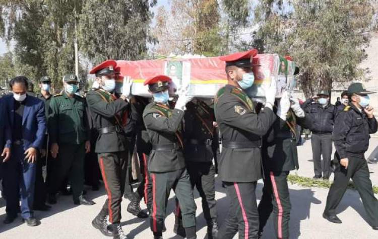 تشییع پیکر مطهر دو شهید نیروی انتظامی در شیراز