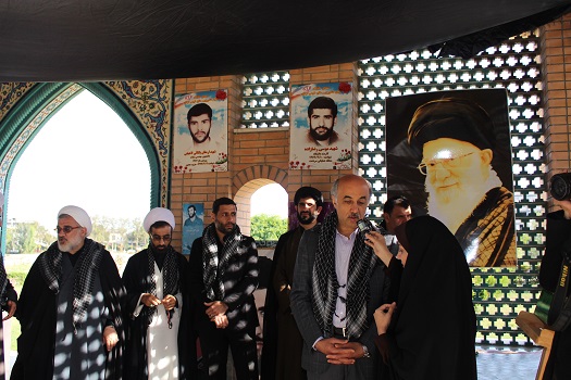 تجدید میثاق دانشگاهیان گرگان با امام و شهدا/ لبیک یا شهید یعنی توکل بر خدا نه امید به کد خدا + تصاویر