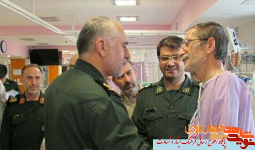 عیادت جمعی از فعالین فرهنگی و خانواده شهدا از هنرمند متعهد حوزه ایثار و شهادت + تصاویر
