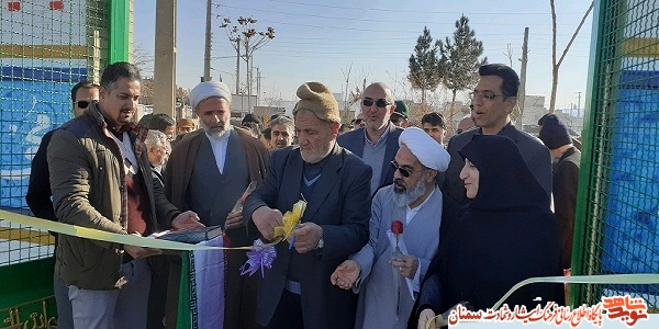افتتاح پروژه بازسازی مزار شهدای شهر رویان شاهرود