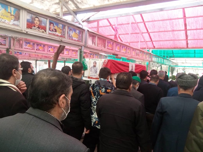 مراسم تشییع جانباز محمد باقر هنرور در قم برگزار شد