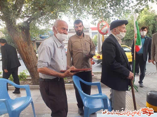 برگزاری مراسم رونمایی نمادین، از تابلو شهید «محمد تقی حیدر زاده» در قم