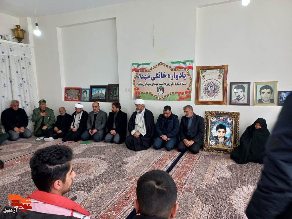 مسئولان شهرستان نمین با خانواده‌های شهدا دیدار کردند+عکس