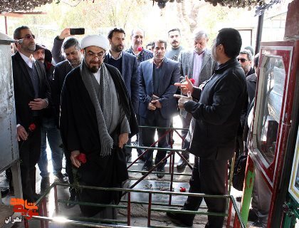 تجدید میثاق خادمان مراکز ارتباطات مردمی مراکز دولتی با شهدا