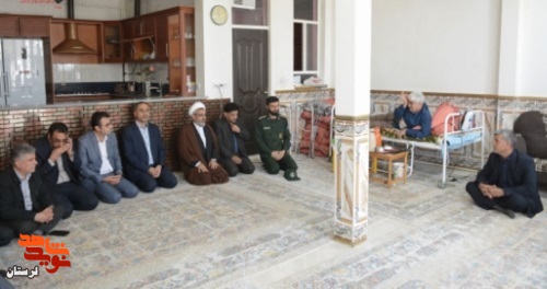 دیدار مدیرکل بنیاد شهید با ایثارگران شهرستان کوهدشت