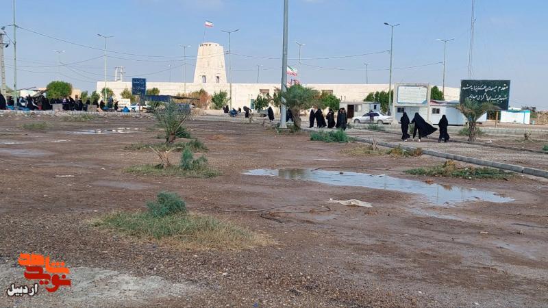 بازدید دانش‌آموزان دختر اردبیل از یادمان شهید چمران