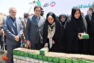 آیین خشت‌گذاری مدرسه ۱۵ کلاسه به نام شهید مدافع وطن «فردین ابراهیمی» +عکس