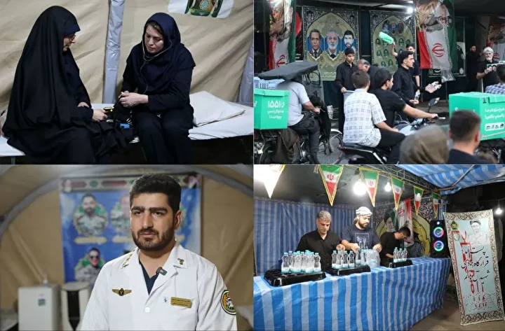 خدمت‌رسانی نیروی پدافند هوایی ارتش به زائران بدرقه رهبر شهید در قم