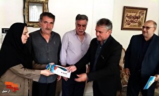دیدار و تجلیل از خانواده شهید«عبدالخالق کاظمی‌وند...