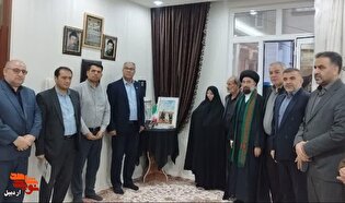 تجدید میثاق با خانواده شهدای جنگ رمضان در اردبیل