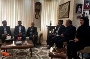 بازدید از فرزند شهید «احد جباری» و جانباز «بهرام...