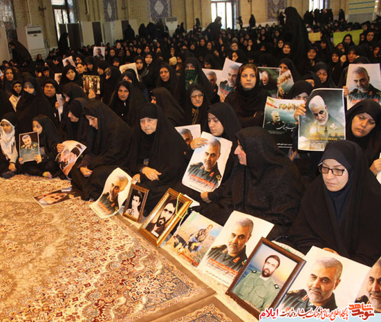 آیین بزرگداشت سردار سپهبد شهید قاسم سلیمانی با حضور گسترده مردم ولایتمدار استان ایلام