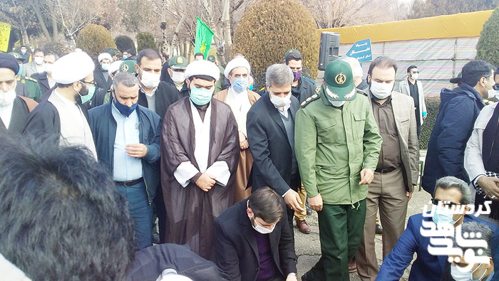 تشییع و تدفین پیکر مطهر ۲ شهید گمنام در دانشگاه فرهنگیان کردستان