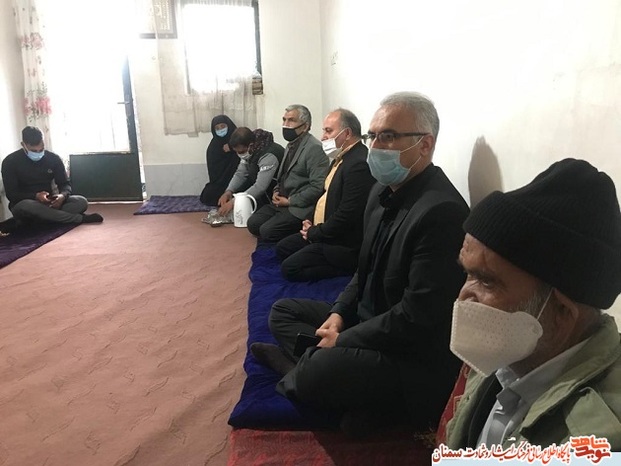 دیدار مسئولان بنیاد شهید سمنان با خانواده معزز شهید مدافع حرم اتباع، محمدعیسی محمدی- شانزدهم اسفندماه ۹۹ مهمانشهر سمنان