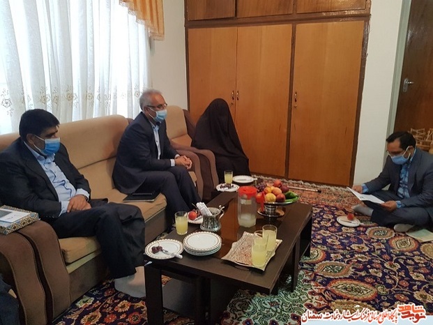 دیدار مدیرکل بنیاد شهید استان سمنان با خانواده معزز شهید والامقام علی حیدیپور - نهم مردادماه ۱۴۰۰ شهرستان مهدیشهر