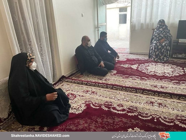 دیدار با خانواده شهید «ولی ‌الله قربانی» در شهرستان ری