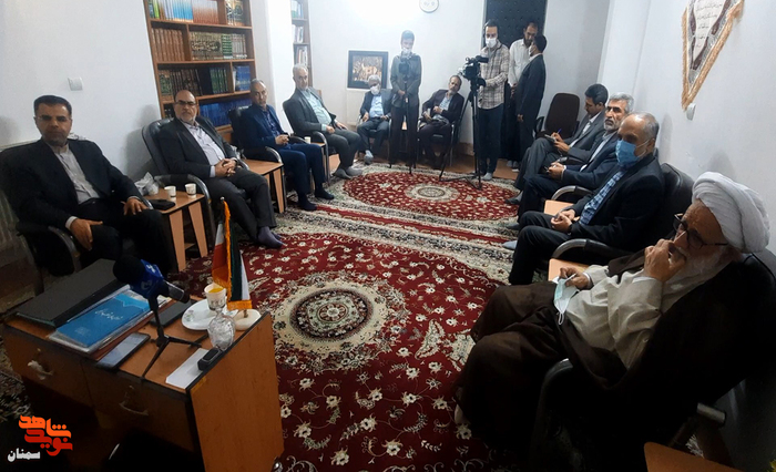 دیدار نماینده ولی فقیه در بنیاد شهید و امور ایثارگران با حجت‌الاسلام مطیعی - یازدهم خرداد ماه ۱۴۰۱ دفتر نماینده ولی فقیه در استان سمنان