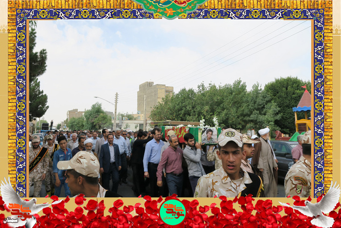 مراسم تشییع پیکر مطهر شهید مدافع حرم بهمن حسنی