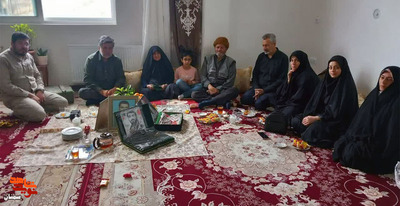 دیدار مسئول گروه فرهنگی یاد یاران با خانواده معظم شهید عیسی عجم- بیست و یکم اسفندماه ۱۴۰۱ شهر کلاته‌خیج