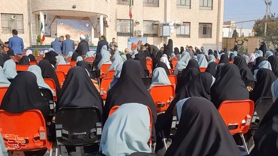 مراسم زنگ شهید به مناسبت روز بزرگداشت شهدا- بیست و دوم اسفندماه ۱۴۰۳ مدرسه دخترانه شاهد فاطمهزهرا(س) شهرستان سمنان