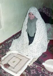 مرحوم سکینه خاتون گازرانی مادر شهید محمود معین الاسلام