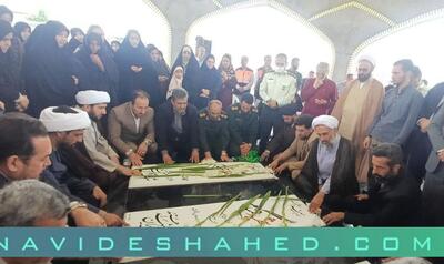 آیین رونمایی از سنگ مزار شهدای گمنام در شهرستان بندرترکمن