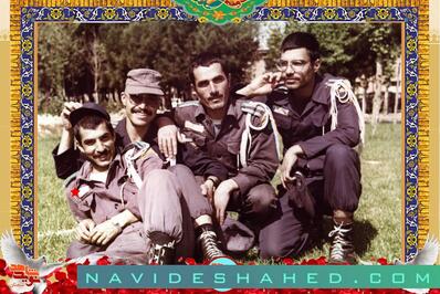 نفر اول از چپ شهید محمدتقی خیمه